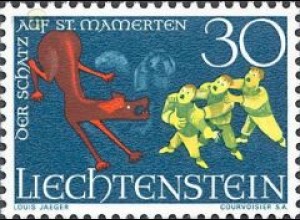 Liechtenstein Mi.Nr. 497 Sagen, Der Schatz auf St. Mamerten (30)