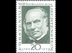 Liechtenstein Mi.Nr. 503 Pioniere der Philatelie, Sir Roland Hill (20)