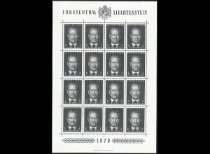 Liechtenstein Mi.Nr. Klbg.531 Freim. Fürst Josef II. (mit 16 x 531)