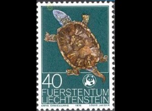 Liechtenstein Mi.Nr. 645 Weltweiter Naturschutz, Sumpfschildkröte (40)