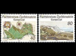 Liechtenstein Mi.Nr. 667-68 Europa 77, Landschaften (2 Werte)