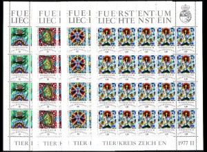 Liechtenstein Mi.Nr. Klbg.669-72 Tierkreiszeichen (II) (mit je 20 x 669-72)