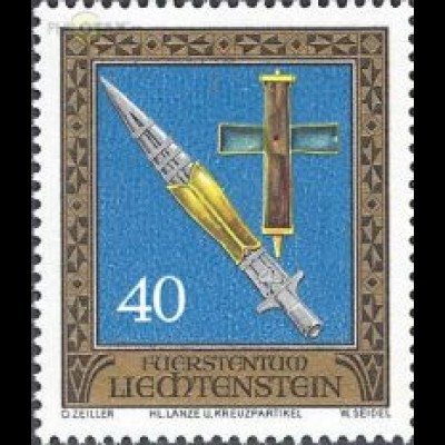 Liechtenstein Mi.Nr. 673 Reichskleinodien, Hl. Lanze, Kreuzpartikel (40)