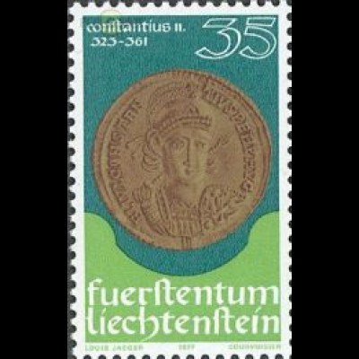 Liechtenstein Mi.Nr. 677 Münzen, Goldmünze Kaiser Constantius II. (35)