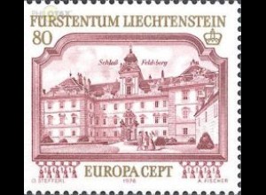 Liechtenstein Mi.Nr. 693 Europa 78, Baudenkmäler, Schloß Feldsberg (80)