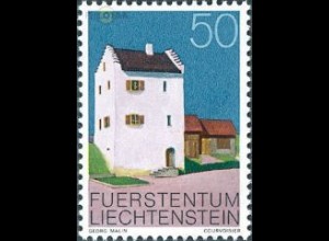 Liechtenstein Mi.Nr. 698 Freim. Bauten, Wohnturm Balzers-Mäls (50)