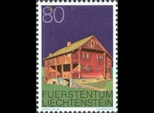 Liechtenstein Mi.Nr. 700 Freim. Bauten, Bauernhaus Schellenberg (80)