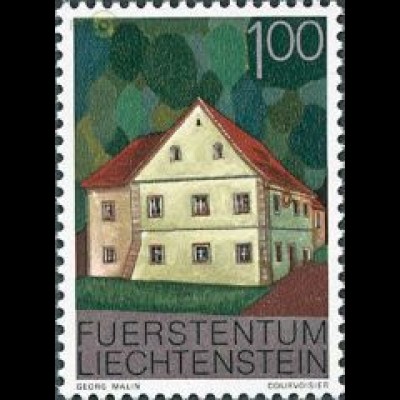 Liechtenstein Mi.Nr. 702 Freim. Bauten, Musikschule Rheinbergerhaus Vaduz (1,00)