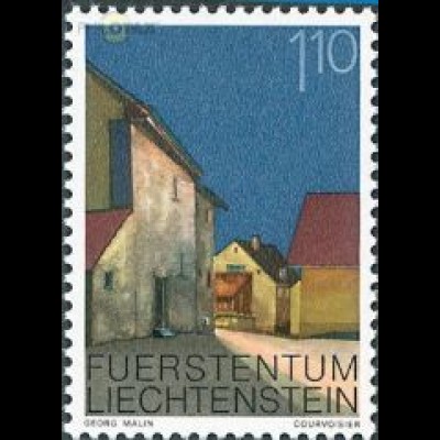 Liechtenstein Mi.Nr. 703 Freim. Bauten, Vaduz Mitteldorf (1,10)