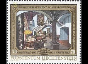 Liechtenstein Mi.Nr. 708 Schloss Vaduz, Treppenhalle (70)