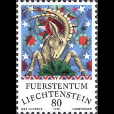 Liechtenstein Mi.Nr. 715 Tierkreiszeichen, Steinbock (80)