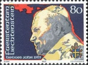 Liechtenstein Mi.Nr. 830 Papst Johannes Paul II. (80)