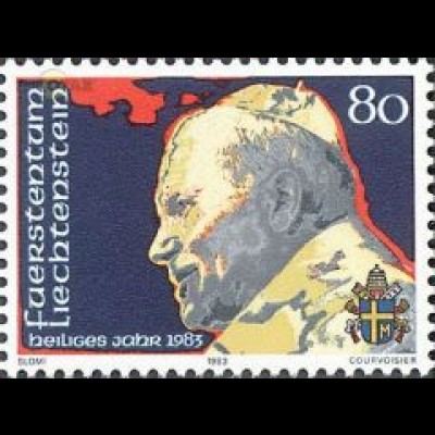 Liechtenstein Mi.Nr. 830 Papst Johannes Paul II. (80)
