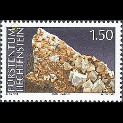 Liechtenstein Mi.Nr. 983 Mineralien (I), Calcit (1,50)