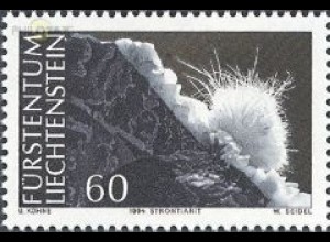 Liechtenstein Mi.Nr. 1093 Mineralien, Strontianit (60)