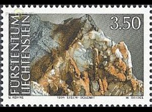 Liechtenstein Mi.Nr. 1095 Mineralien, Eisen - Dolomit (3,50)