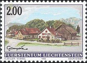 Liechtenstein Mi.Nr. 1177 Freim. Dorfansichten, Gamprin (2,00)