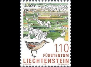 Liechtenstein Mi.Nr. 1191 Europa 1999, Ruggeller Riet, Vogel (1,10)