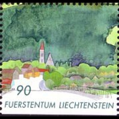 Liechtenstein Mi.Nr. 1198D 300 J. Unterland, Ruggell (90)