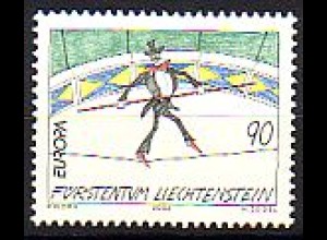 Liechtenstein Mi.Nr. 1283 Europa 2002 Seiltänzer (90)