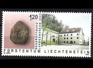 Liechtenstein Mi.Nr. 1319 Landesmuseum, Ammonit und Altbau (1,20)