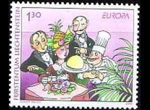 Liechtenstein Mi.Nr. 1368 Europa 2005, Gastronomie, Der Gast ist König (1,30)