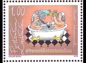Liechtenstein Mi.Nr. 1419 Musikwerke: Händel, Wassermusik (1,00)