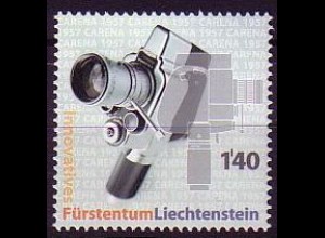 Liechtenstein Mi.Nr. 1432 Technische Innovationen Carena Schmalfilmkamera (1,40)