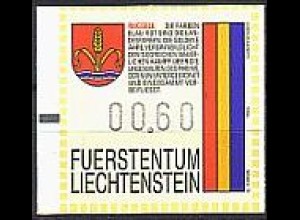 Liechtenstein Mi.Nr. 3 ATM Gemeindewappen Ruggell (0,60)