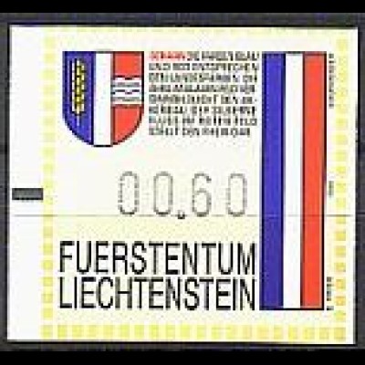 Liechtenstein Mi.Nr. 4 ATM Gemeindewappen Schaan (0,60)