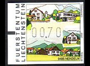 Liechtenstein Mi.Nr. 12 ATM Post im Dorf Nendeln (0,70)