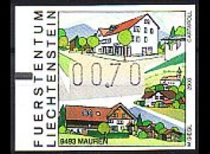 Liechtenstein Mi.Nr. 19 ATM Post im Dorf Mauren (0,70)