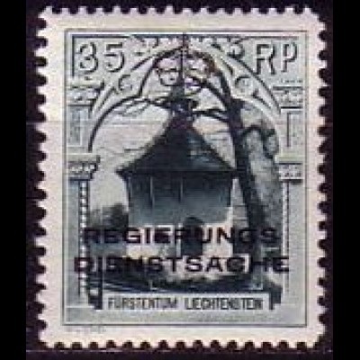 Liechtenstein Mi.Nr. Dienstm.5 Aufdruck auf Freim. Mi.Nr. 100 (35)