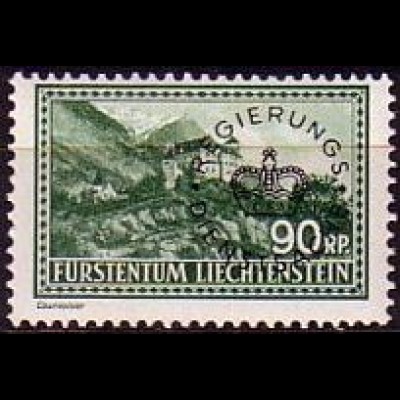 Liechtenstein Mi.Nr. Dienstm.18 Aufdruck auf Freim. Mi.Nr. 137 (90)