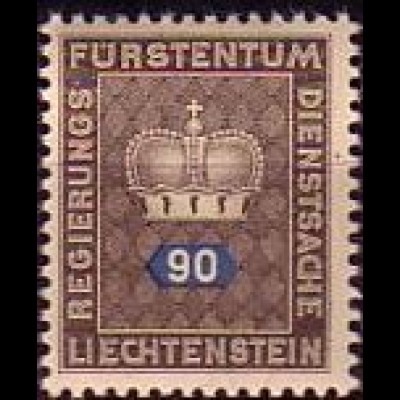 Liechtenstein Mi.Nr. Dienstm.43 Fürstenkrone (90)
