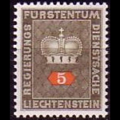 Liechtenstein Mi.Nr. Dienstm.45 Fürstenkrone (5)