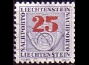 Liechtenstein Mi.Nr. Portom.25 Ziffernzeichnung mit Posthorn (25)