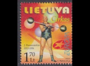 Litauen Mi.Nr. 792 Europa 02, Zirkus, Jonas Ramanauskas (1,70)