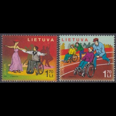 Litauen Mi.Nr. 902-03 Europa 06, Integration (2 Werte)