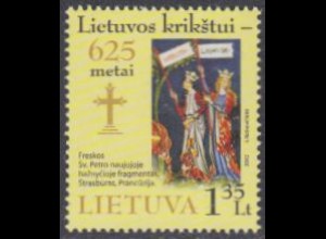 Litauen Mi.Nr. 1102 625.Jahrestag Christianisierung Litauens (1,35)