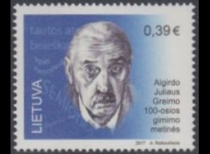 Litauen MiNr. 1247 Litauer in aller Welt, Algirdas Julius Greimas (0,39)