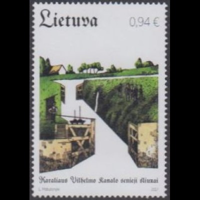 Litauen MiNr. 1253 Schleuse des König-Wilhelm-Kanals (0,94)