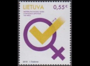 Litauen MiNr. 1296 100Jahre Frauenwahlrecht (0,55)