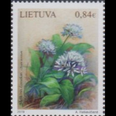 Litauen MiNr. 1312 Rotes Buch gefährdeter Pflanzen, Bärlauch (0,84)