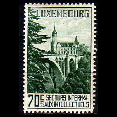 Luxemburg Mi.Nr. 272 Int. Hilfswerk für Intellektuelle, Sparkasse,Brücke (70+70)