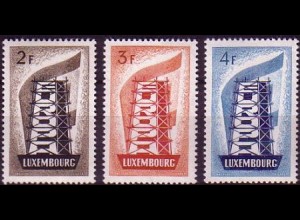 Luxemburg Mi.Nr. 555-57 Europa 1956 (3 Werte)