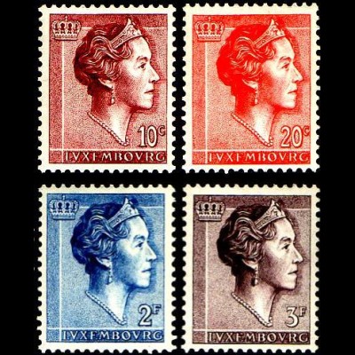 Luxemburg Mi.Nr. 643-646 Großherzogin Charlotte (4 Werte)