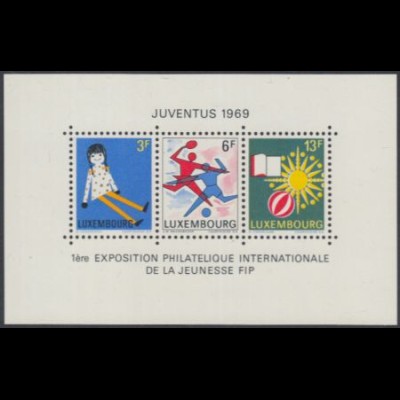 Luxemburg Mi.Nr. Block 8 Briefmarkenausstellung Juventus 1969