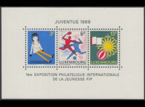 Luxemburg Mi.Nr. Block 8 Briefmarkenausstellung Juventus 1969