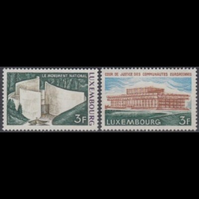 Luxemburg Mi.Nr. 850-51 Bauten (2 Werte)